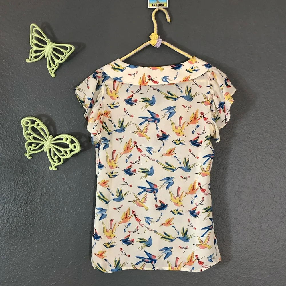 Beach Bash by Art/Tatyana Bird Button Down Top - Picture 5 of 8